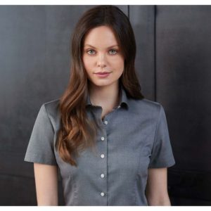Victoria Ladies' Short Sleeve Blouse
