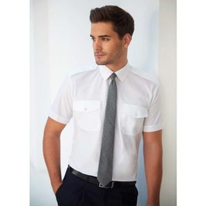 Orion Slim Fit Short Sleeve Pilot Shirt